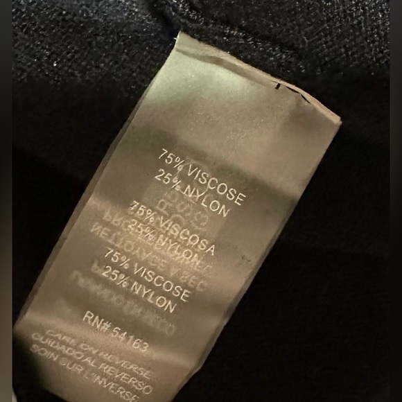 Tommy Hilfiger Black Cropped Open Front Cardigan with Silver Button Cuffs - Picture 6 of 6